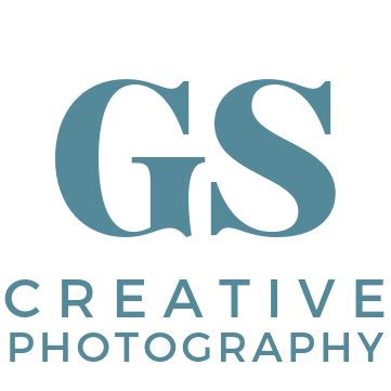 A logo for GS Creative Photography, a photographer based in Bognor Regis, West Sussex.